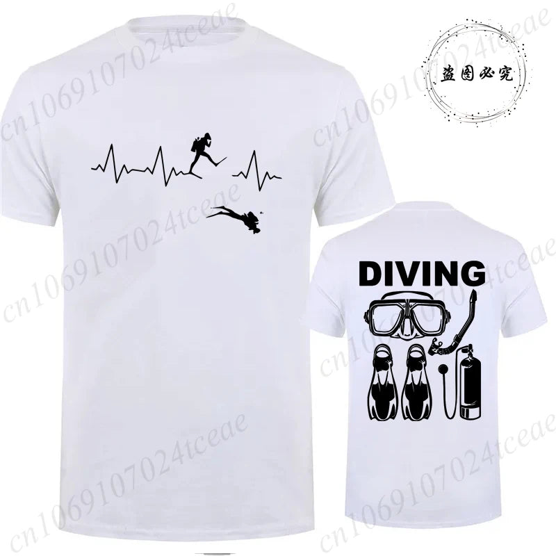 T-Shirt for Men Women Scuba Diving Themed Design for Men Women Scuba Dive Graphic Tees Funny Clothes Short Sleeve T-Shirts Shirt