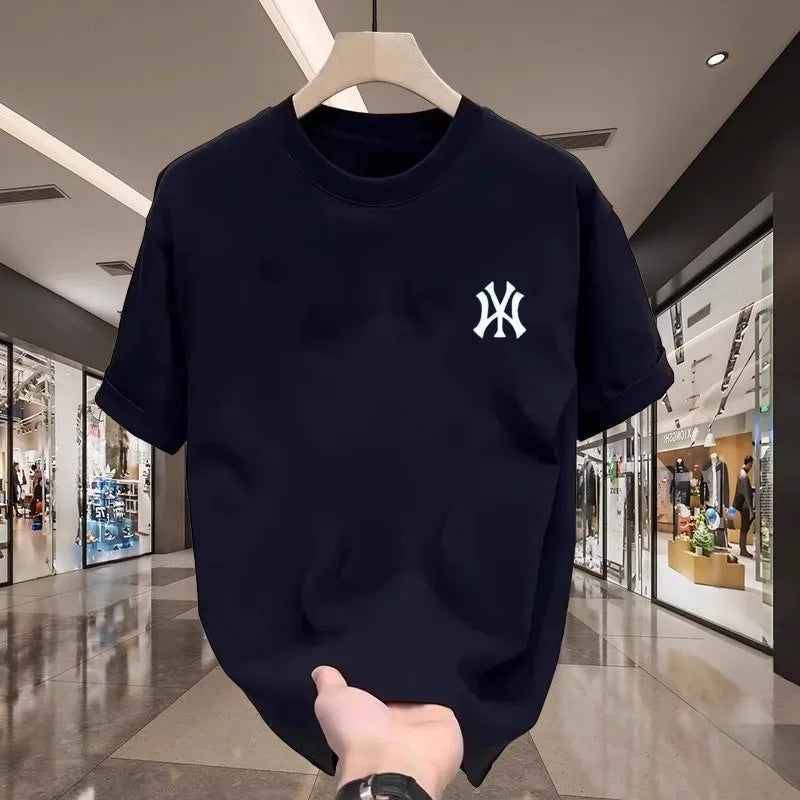 New Short-sleeved T-shirt - Pure, For Both Men And Women, For A Couple. 2026 Summer, Loose And Casual Round-neck T-shirt.