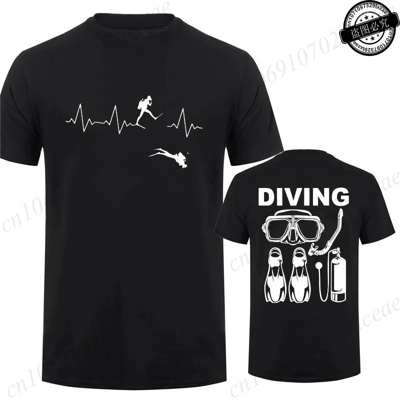 T-Shirt for Men Women Scuba Diving Themed Design for Men Women Scuba Dive Graphic Tees Funny Clothes Short Sleeve T-Shirts Shirt